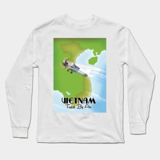 Vietnam Travel poster Long Sleeve T-Shirt